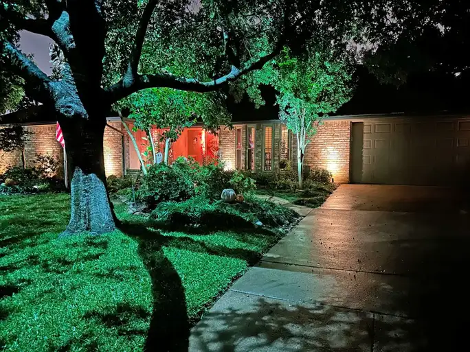 Landscape lighting in Arlington, Texas by TC Lighting &mdash; photograph 2