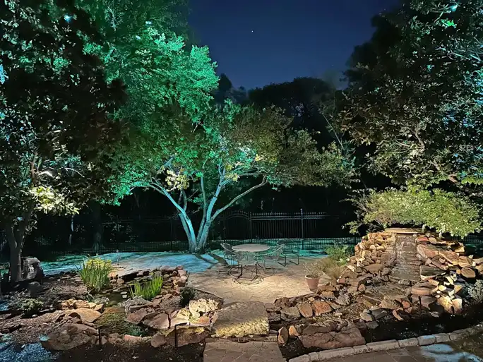 Landscape lighting in Colleyville, Texas by TC Lighting &mdash; photograph 5