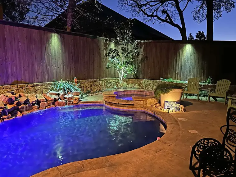 Landscape lighting in Colleyville, Texas by TC Lighting &mdash; photograph 8