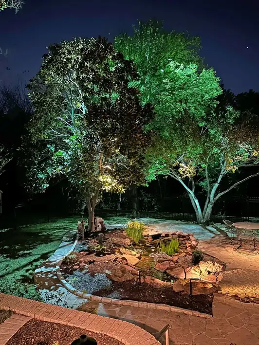 Landscape lighting in Colleyville, Texas by TC Lighting &mdash; photograph 12