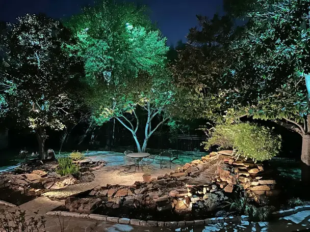 Landscape lighting in Colleyville, Texas by TC Lighting &mdash; photograph 14