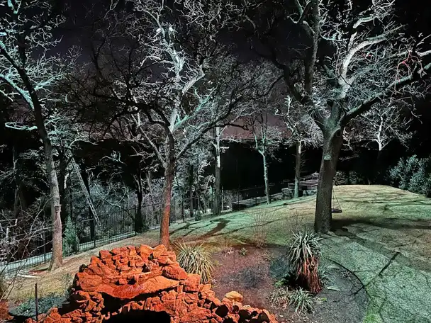Landscape lighting in Corinth, Texas by TC Lighting &mdash; photograph 3