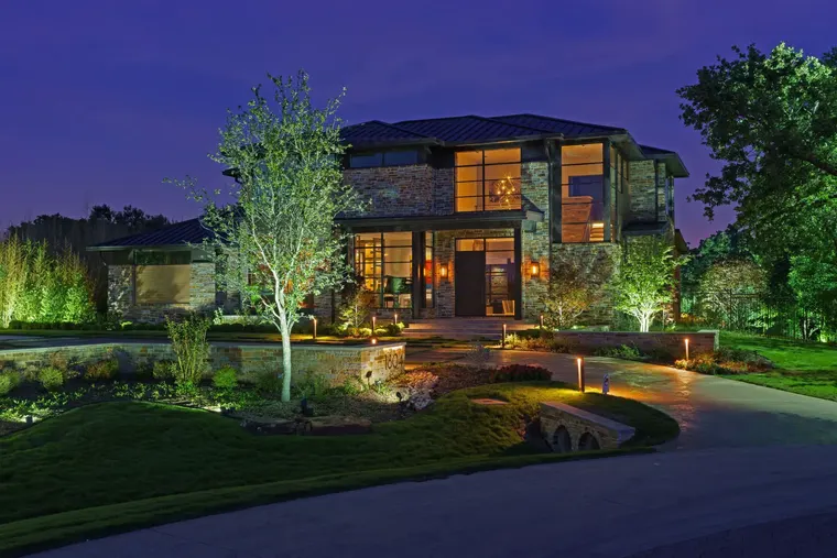 Landscape lighting in Flower Mound, Texas by TC Lighting &mdash; photograph 1
