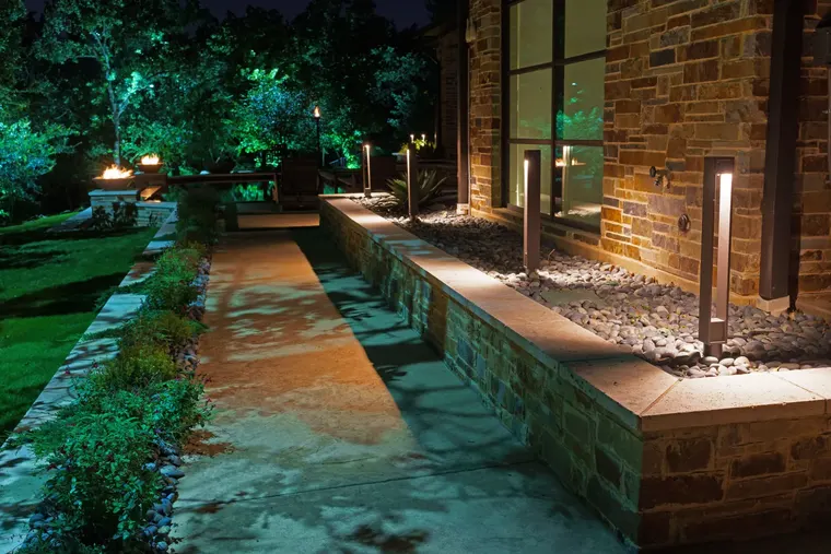 Landscape lighting in Flower Mound, Texas by TC Lighting &mdash; photograph 5