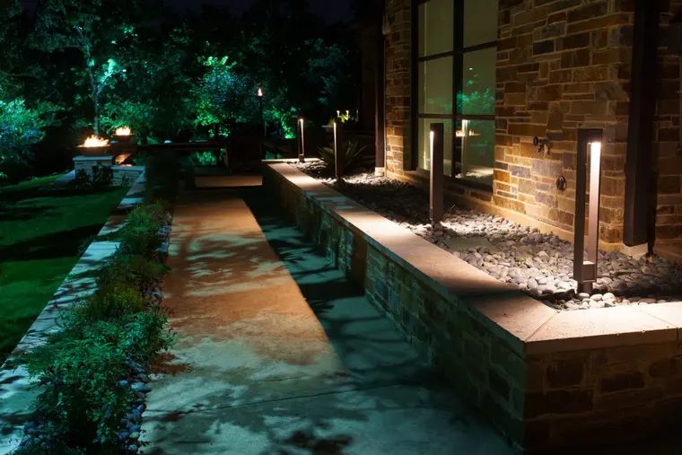 Landscape lighting in Flower Mound, Texas by TC Lighting &mdash; photograph 6