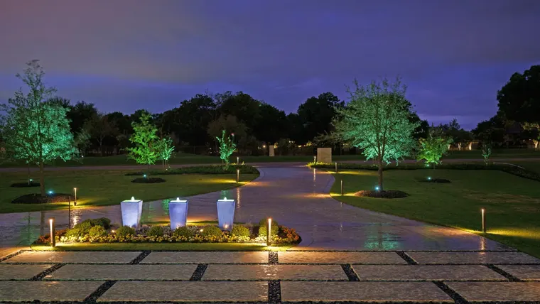 Landscape lighting in Flower Mound, Texas by TC Lighting &mdash; photograph 11