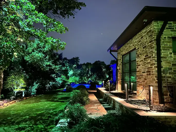 Landscape lighting in Flower Mound, Texas by TC Lighting &mdash; photograph 19