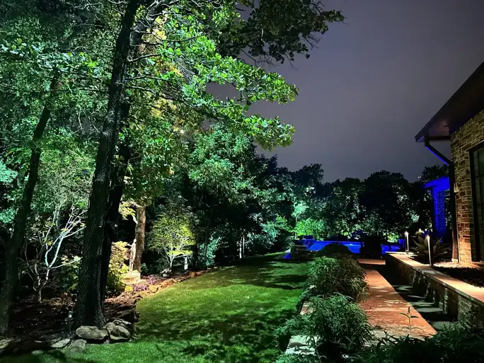 Landscape lighting in Flower Mound, Texas by TC Lighting &mdash; photograph 20