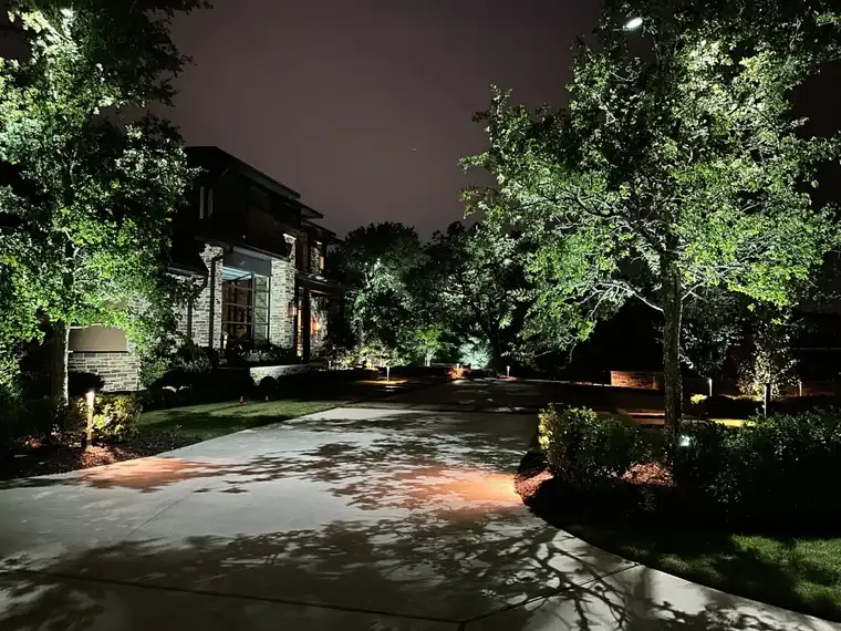 Landscape lighting in Flower Mound, Texas by TC Lighting &mdash; photograph 24