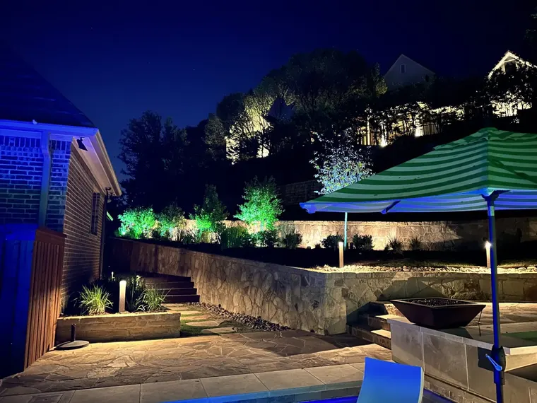 Landscape lighting in Fort Worth, Texas by TC Lighting &mdash; photograph 6