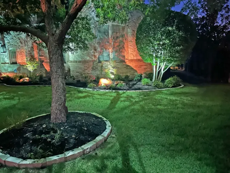 Landscape lighting in Preston Hollow, Dallas by TC Lighting &mdash; photograph 6
