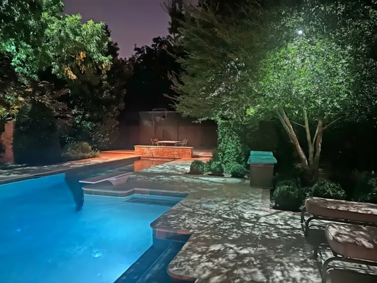Landscape lighting in Preston Hollow, Dallas by TC Lighting &mdash; photograph 9