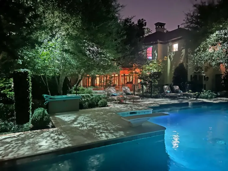 Landscape lighting in Preston Hollow, Dallas by TC Lighting &mdash; photograph 10