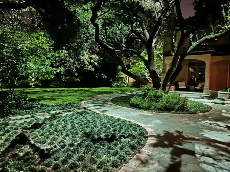 Landscape lighting in Preston Hollow, Dallas by TC Lighting &mdash; photograph 14
