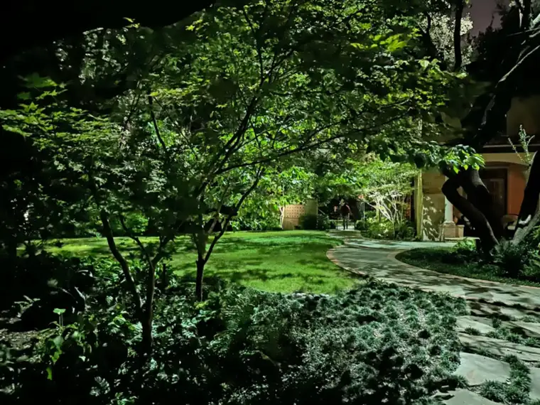 Landscape lighting in Preston Hollow, Dallas by TC Lighting &mdash; photograph 17