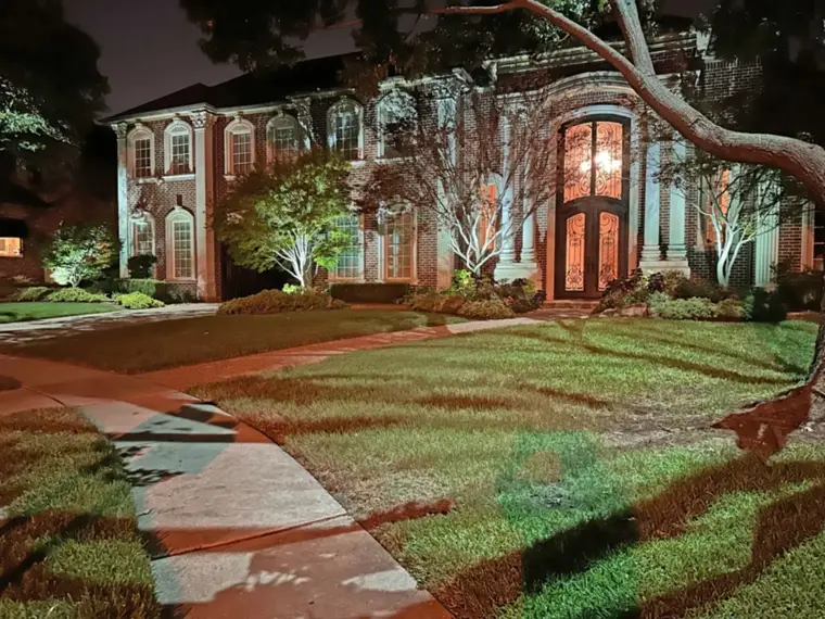 Landscape lighting in Preston Hollow, Dallas by TC Lighting &mdash; photograph 18