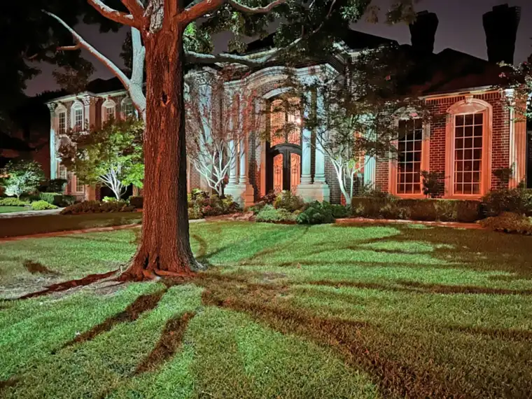 Landscape lighting in Preston Hollow, Dallas by TC Lighting &mdash; photograph 20