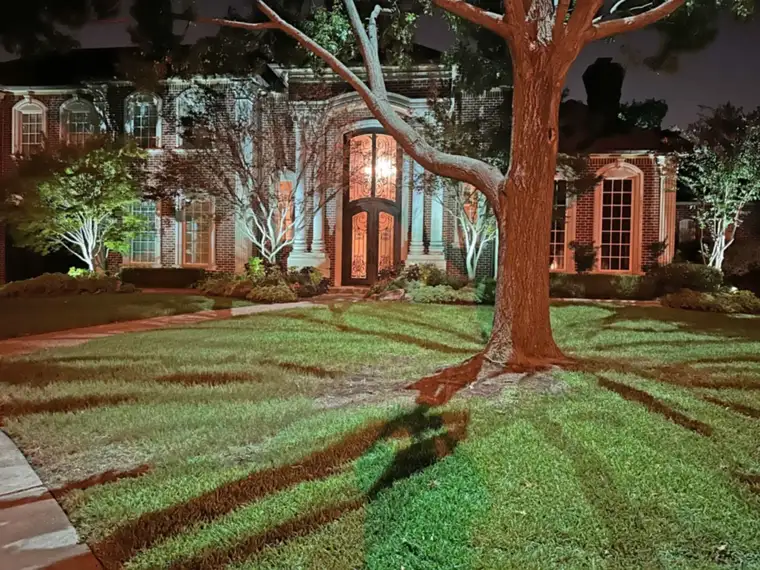 Landscape lighting in Preston Hollow, Dallas by TC Lighting &mdash; photograph 21