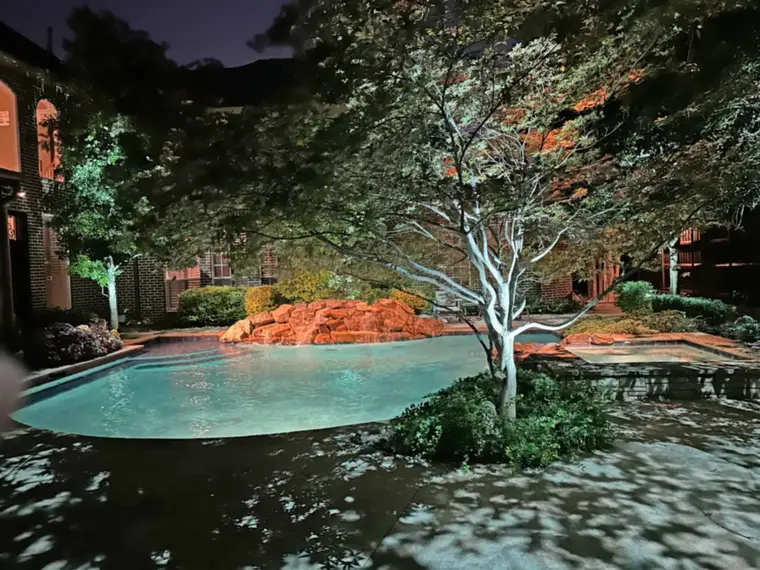 Landscape lighting in Preston Hollow, Dallas by TC Lighting &mdash; photograph 24