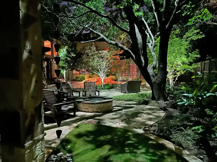 Landscape lighting in Preston Hollow, Dallas by TC Lighting &mdash; photograph 26