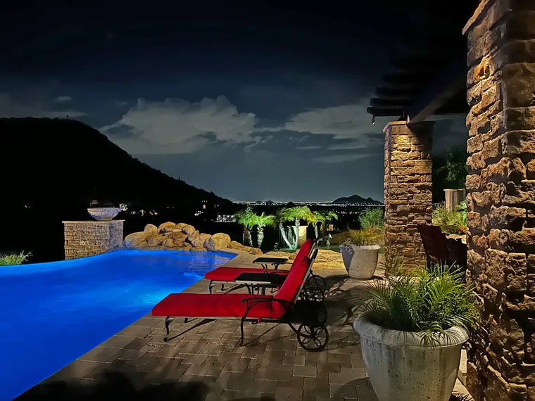 Landscape lighting in Scottsdale, Arizona by TC Lighting &mdash; photograph 1