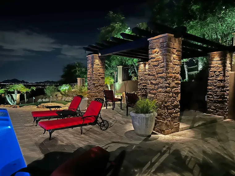 Landscape lighting in Scottsdale, Arizona by TC Lighting &mdash; photograph 2